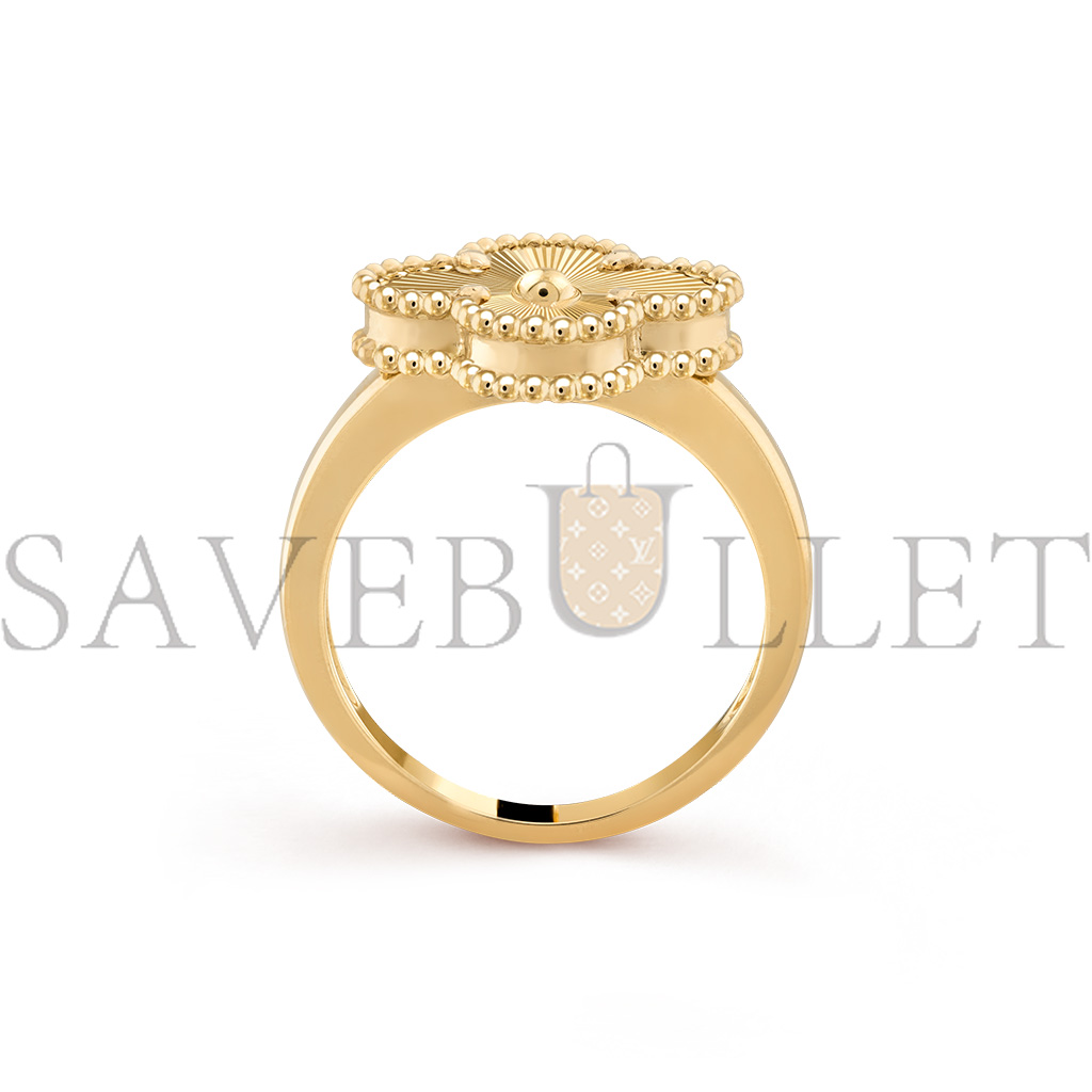 VAN CLEEF ARPELS VINTAGE ALHAMBRA RING - YELLOW GOLD VCARP6I300 VAN CLEEF ARPELS VINTAGE ALHAMBRA RING - YELLOW GOLD VCARP6I300